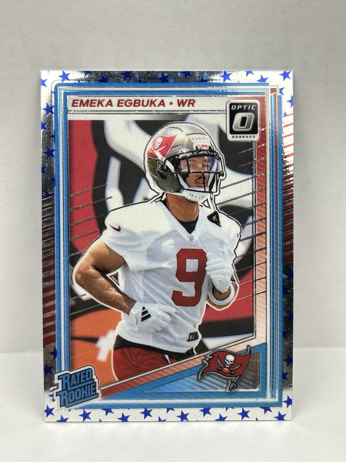 2025 Panini Donruss Optic - Rated Rookie Emeka Egbuka #265 Stars Prizm (RC)
