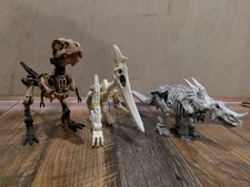 Transformers Wfc Kingdom Deluxe Fossilizers Paleotrex, Ractonite, Wingfinger.