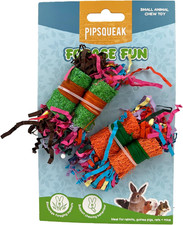Chew Loofah Lollies – 4 Pack | Colorful Chew Toy for Rabbits, Guinea Pigs & Smal