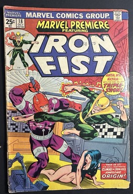 Marvel Premiere #18 Marvel  1974 - Doug Moench - Origin of Iron Fist conclusion!