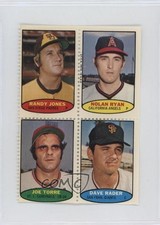 1974 Stamps Block of Four Randy Jones Nolan Ryan Joe Torre Dave Rader HOF tw0