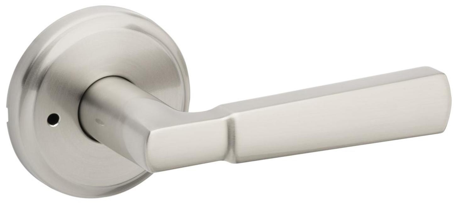 Kwikset 730PHL Perth Nickel Privacy Door Lever Set for Enhanced Home Security