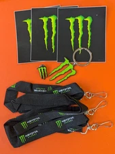 Monster Energy Promo Pack- 8 Collectors ITEMS -LOWEST PRICE-FREE SHIPPING!!!!!!!