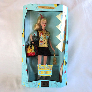 Barbie バービー　ボーリング　Bowling CHAMP Barbie Bowling Champ, Collector Edition 1999, 25871 Mattel Bag