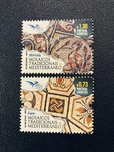 Portugal 2026 - Euromed, Mosaics, stamps set MNH