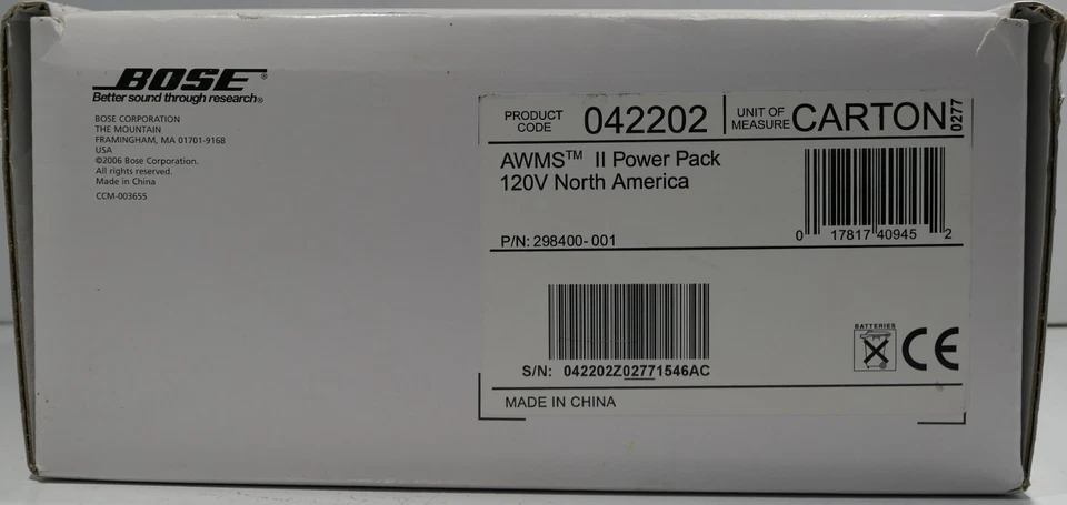 Bose Acoustic Wave Music System II Power Pack & Battery – Model 042202 – NEW - Image 2 of 4