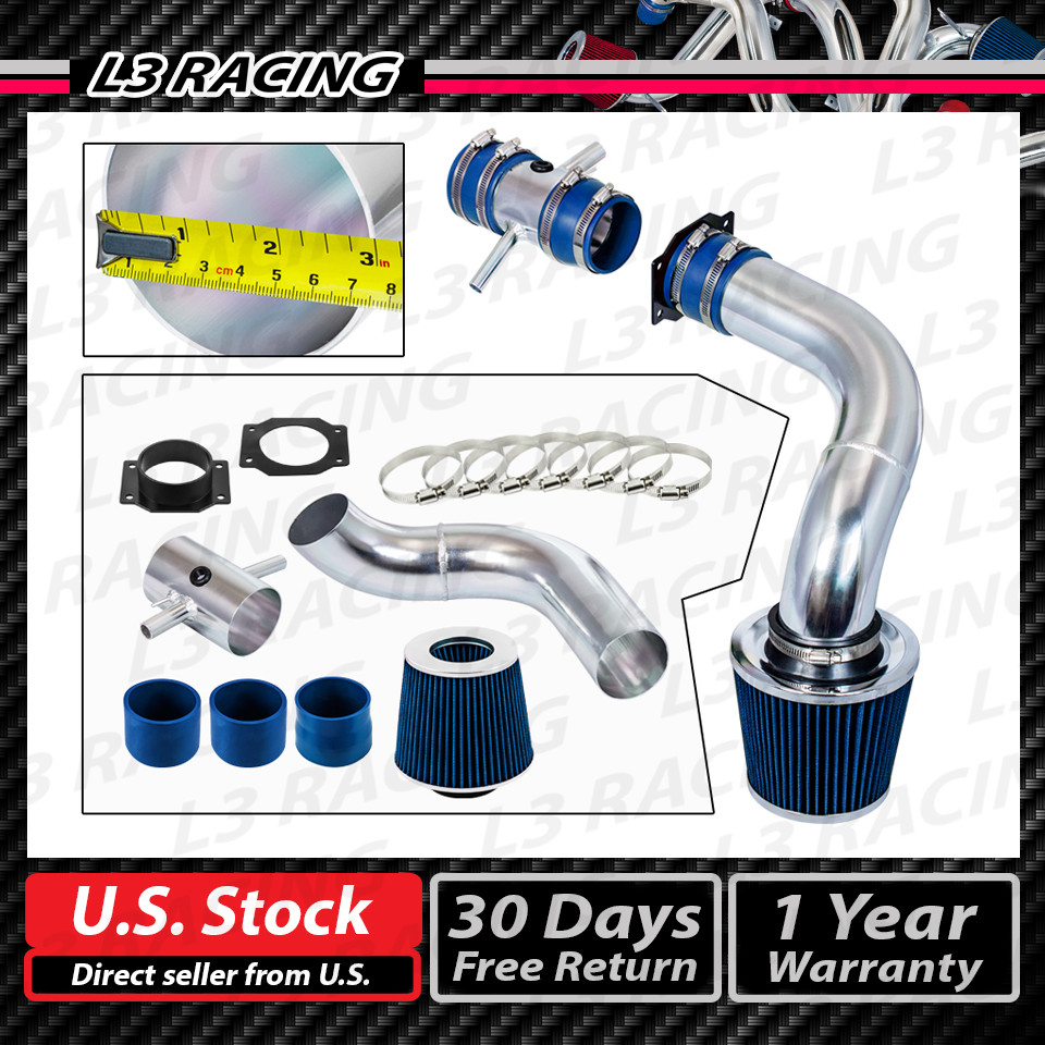 BLUE COLD AIR INTAKE SYSTEM + DRY FILTER FOR Nissan 95-99 Maxima Sedan 3.0L V6