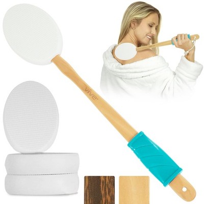 Vive Lotion Applicator for Your Back - Long Reach Handle with Sponge for Easy