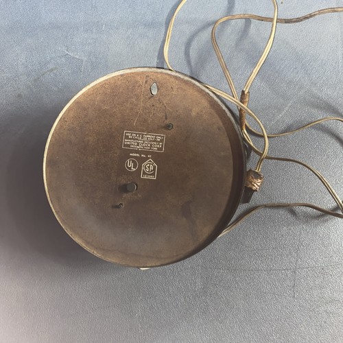 United Clock Corp Vintage Model #46 Brooklyn NY - Afbeelding 2 van 4