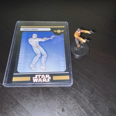 WOTC Star Wars Miniatures KOTOR Carth Onasi 3/60 with Card