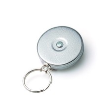 Original Steel Cable Retractable Keychain with a 48" Stainless Steel Cable, C...