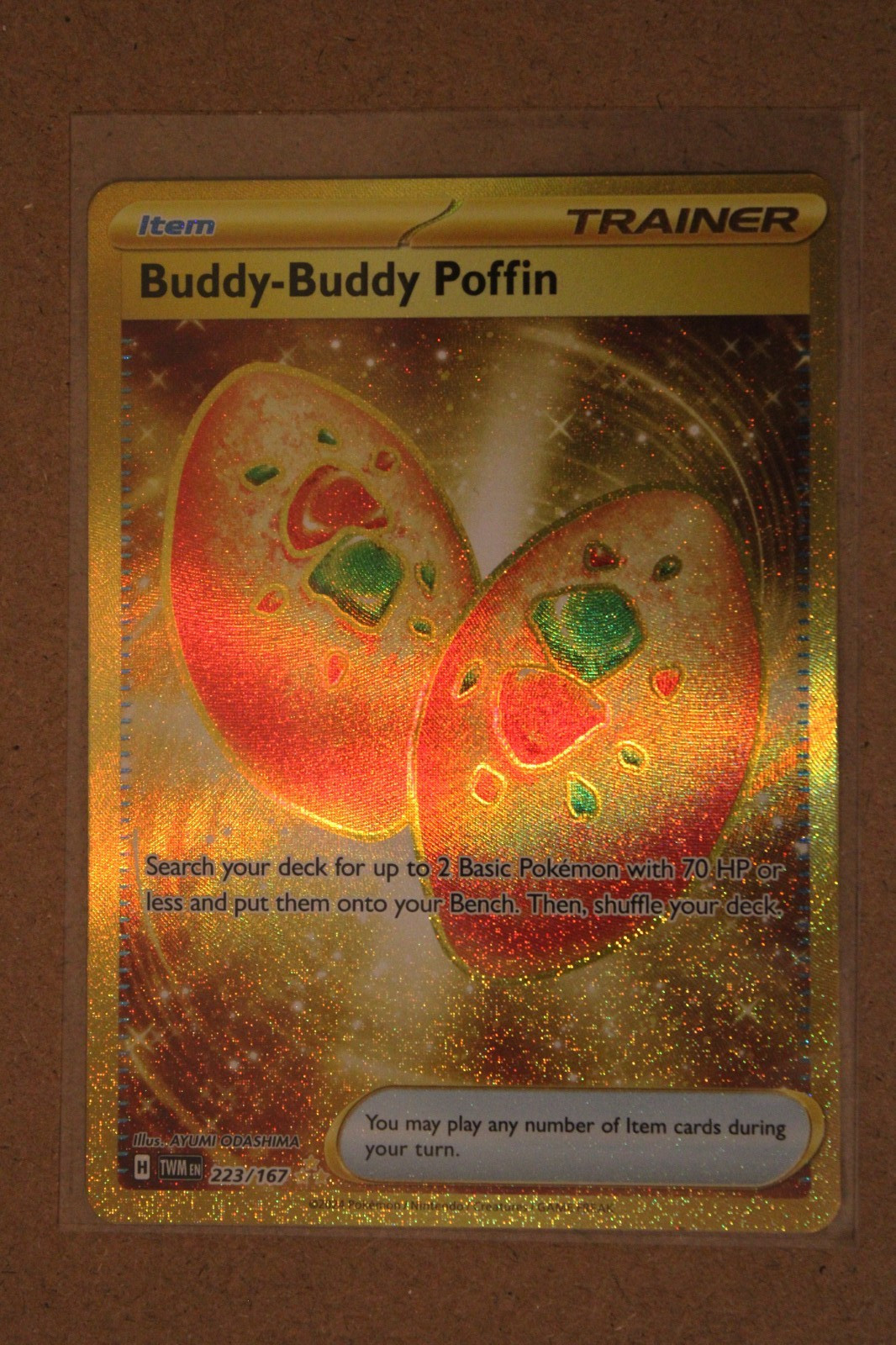 Pokémon TCG Buddy-Buddy Poffin 223/167 Sv06: Twilight Masquerade Holo Near Mint