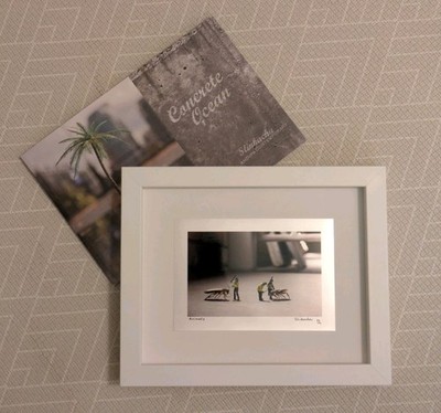 Slinkachu Tiere Mini Pint + Buch signiert. Wie Banksy Stik Opie Emin Hirst Snik