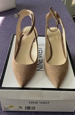 Nine West - SHAWN Woman's Heels Shoe, Size: 7M - Natural Suede