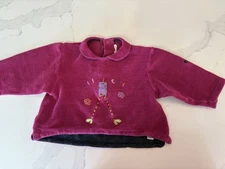 Babymini Par Catamini Fushia Long Sleeve Top Size 3A/94