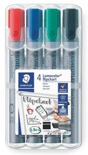 Staedtler Lumocolor WP4 356 B Flip Chart Marker Refillable in Staedtler Box with