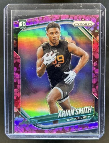 2025 Panini Prizm Arian Smith RC Plum Blossom Rookie #/8 Jets