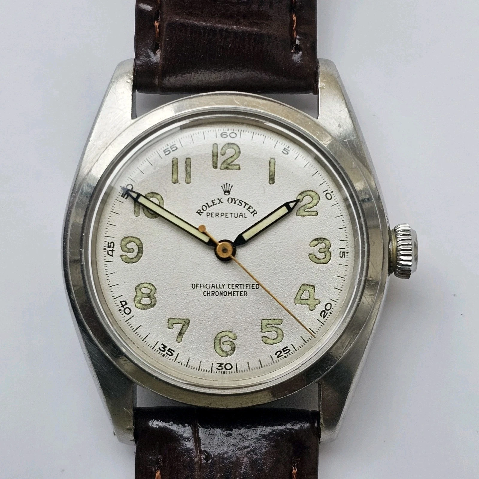Rolex — Vintage Rolex Oyster Perpetual Bubbleback Automatic Men's Wristwatch Ref 4392