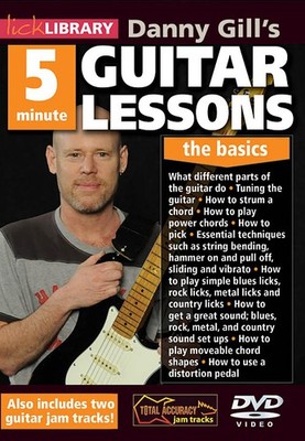 Danny Gill's 5-Minute Guitar Lessons The Basics Learn How to Play Video DVD