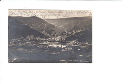 AK 30245,Postkarte,Traben-Trabach, Die Mosel, Gesamtansicht, 1929