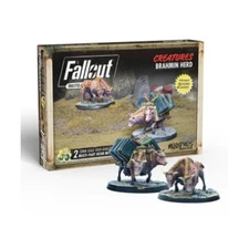 Modiphius Fallout - Wasteland Warfare 32mm Creatures - Brahmin Herd SW (New)