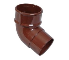 Rainwater Down Pipe Accessories - Brown Round Pipe - Brown Downpipe Components