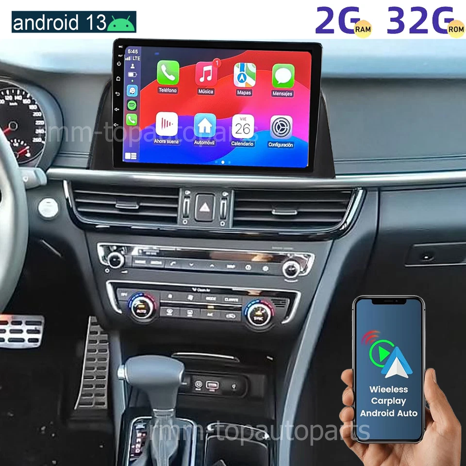 RMM-AUTOPARTS For Kia Optima K5 2016-2018 Apple Carplay & Android Auto Car Radio GPS Navi +Cam