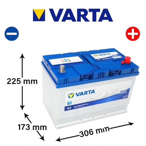 Varta Autobatterie Starterbatterie G7 12V 95Ah 830A Akku für Hyundai KIA Mazda - Bild 5 von 6