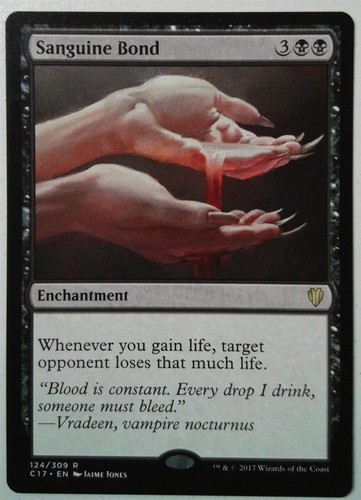 Sanguine Bond *Rare* Magic MtG x1 Commander 2017