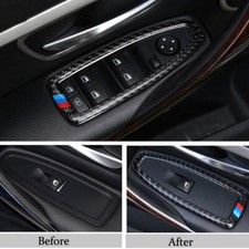 Real Carbon Fiber Window Panel Cover Frame Trim For Bmw 3 Series F30 Accessories