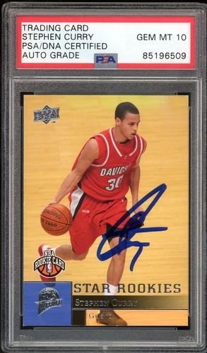 2009 Upper Deck #234 Stephen Curry RC On Card PSA/DNA Auto GEM MINT 10