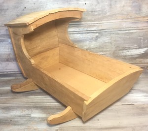 wooden bassinet rocker