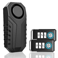Wireless Bike Alarm with 2 Remotes Anti-Theft Vibration Motorcycle Waterproof US