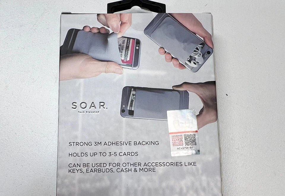 Texas Longhorns Phone Wallet Elastic Universal with 3M Adhesive NCAA Merch - Image 2 of 4