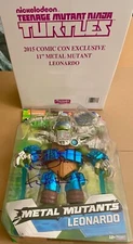 TMNT 11" Metal Mutants Leonardo Figure SIGNED Eastman SDCC 2015 Ninja Turtles