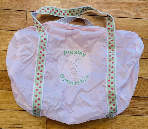 Pink Canvas Gymnastics Sports Tote Dance Girl / Personalized