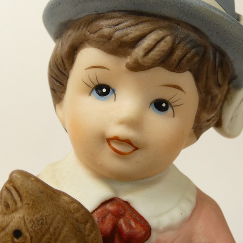 Vintage 1970’s Homco Girl Doll Boy Rocking Horse Toys Figurine #1419 AGJ&L - Foto 10 di 20