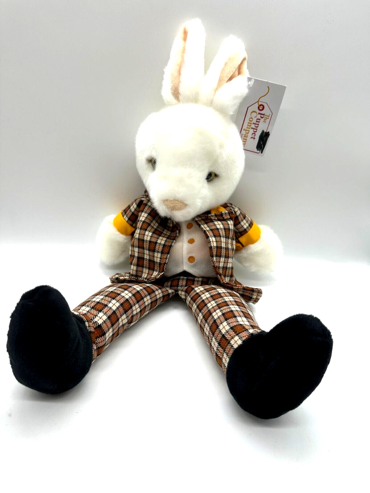 PUPPET COMPANY Mr RABBIT Tartan Suit BNWT Tags Large High Quality Cute Bunny