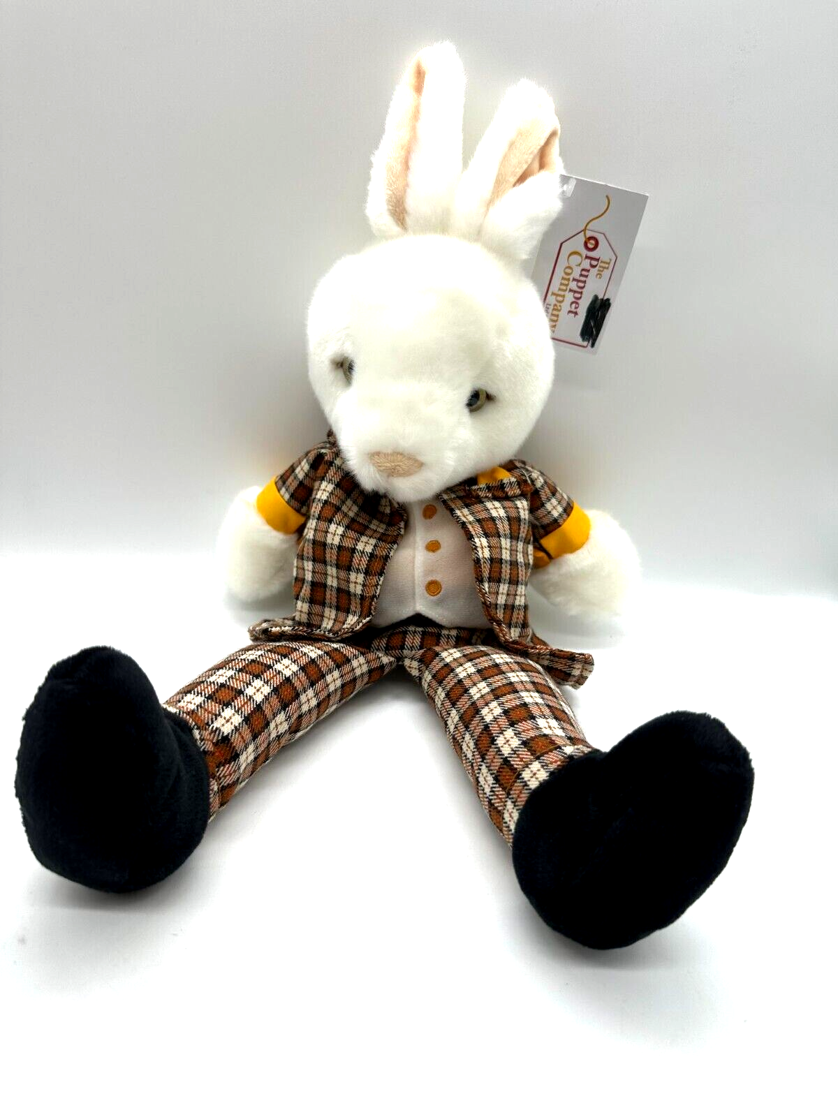PUPPET COMPANY Mr RABBIT Tartan Suit BNWT Tags Large High Quality Cute Bunny