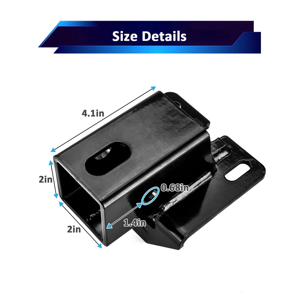 Rear 2" Receiver Hitch for Polaris Sportsman 450/570/700/800/Touring 2005-2025 - Image 4 of 4