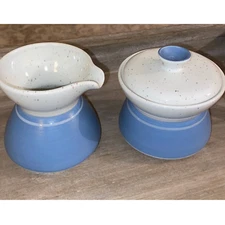 Yamaka Stoneware cream/sugar bowl Made In Japan Vintage