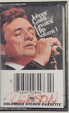 Johnny Cash Greatest Hits Vol. 1 Cassette Columbia 