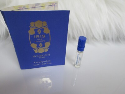 HOUBIGANT IRIS DES CHAMPS EAU DE PARFUM SAMPLE New w/card 0.05 fl oz.