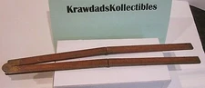 ANTIQUE BOXWOOD & BRASS 24", 4 FOLD RULER STEPHENS CO NO.42 1/2 SIGNED 8+ TIMES