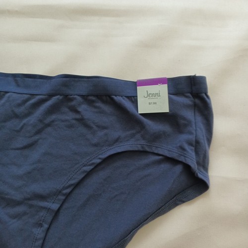 NWT JENNI Panty SIZE XXL Solid Blue Cotton Spandex - Picture 2 of 7