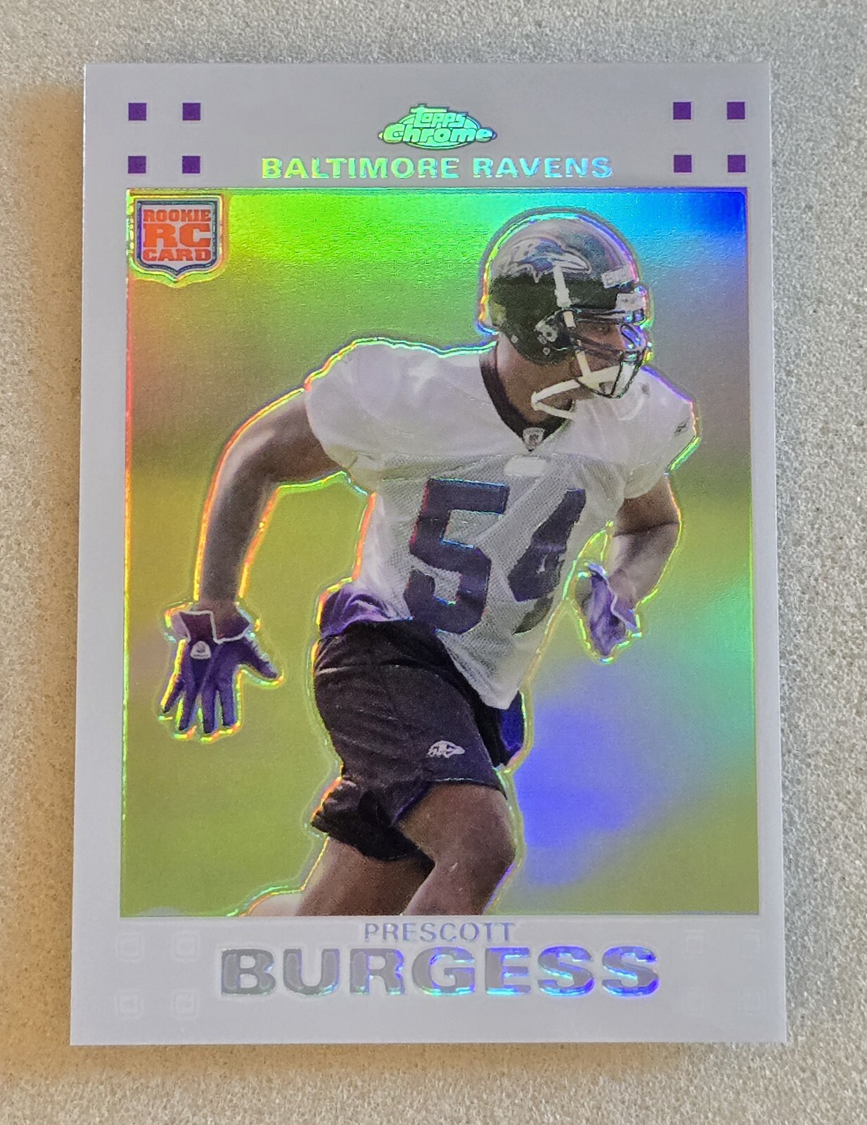 Prescott Burgess Topps Chrome #TC247 White Refractor