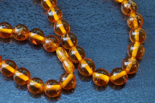 老琥珀 ANTIKE DEUTSCHE BERNSTEIN KETTE COLLIER HALSKETTE - Picture 5 of 12