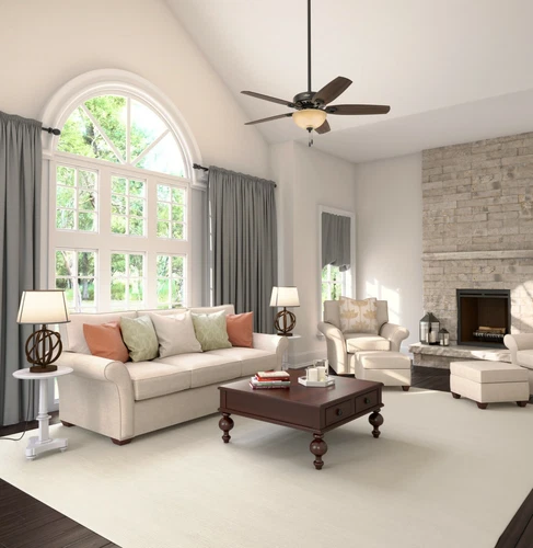 Hunter 52" Builder Deluxe Traditional Casual Ceiling Fan w/ Light and Pull Chain - Picture 23 of 30