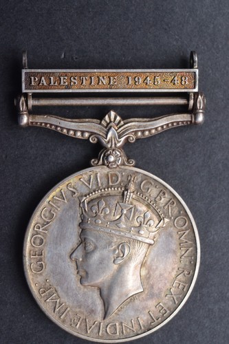 General Service Medal ~ Palestine 1945-48 ~ L/Cpl GF Causer ~ Signals - Picture 4 of 9