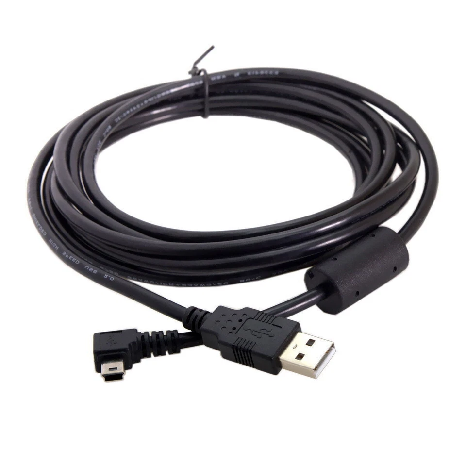 3M Left Angled 90D Mini USB B Type 5pin Male to USB 2.0 Male Data Cable - Image 3 of 4